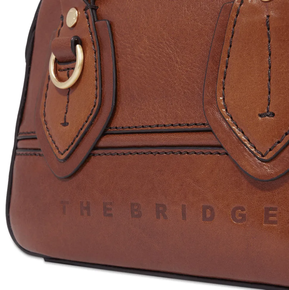 Bauletto Donna Mini THE BRIDGE linea Daphne in Pelle Marrone