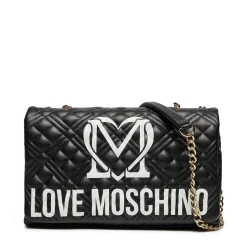 Borsa a Spalla e a Tracolla LOVE MOSCHINO linea Logo Quilt Nero