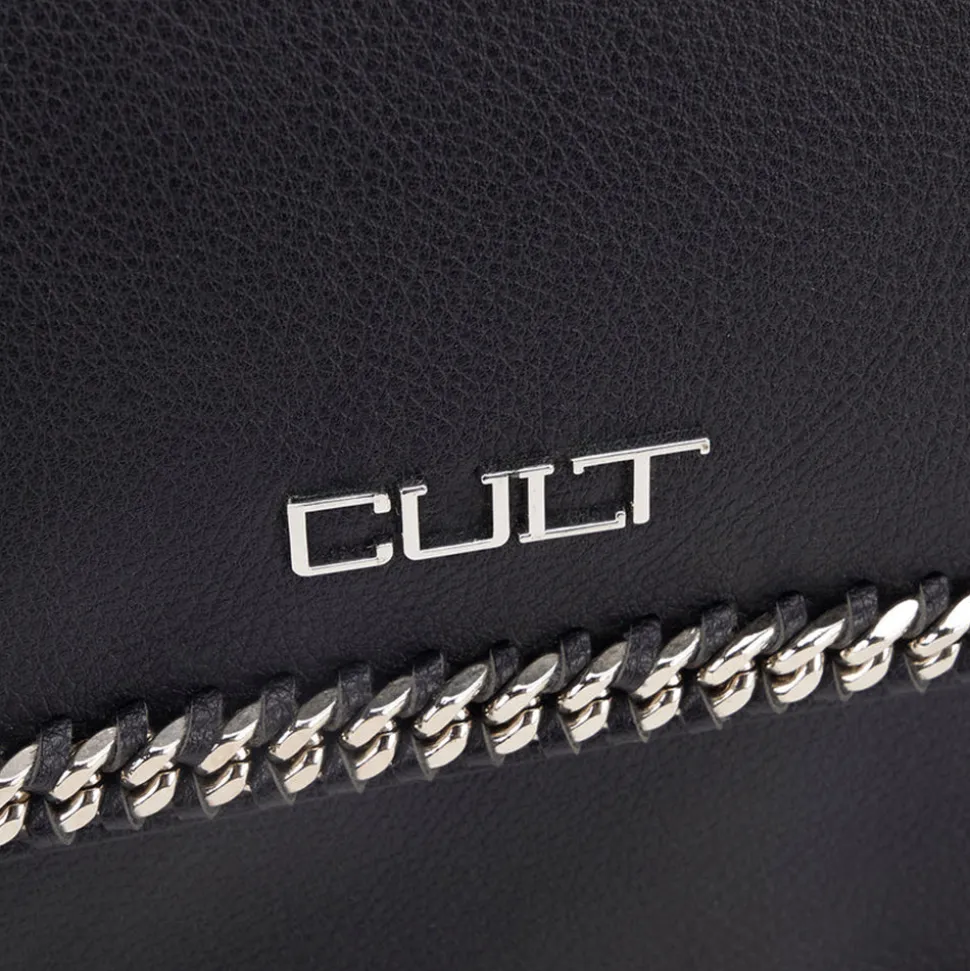 Borsa a Spalla e Tracolla CULT linea Kim Nera con Catena