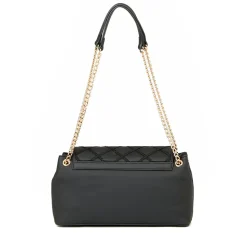 Borsa a Spalla LOVE MOSCHINO con Ricamo a Scacchi Nero
