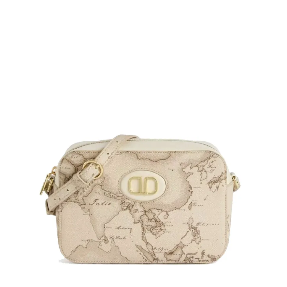 Borsa a Tracolla 1A Classe Alviero Martini linea Sand Safari Geo Rafia LC26