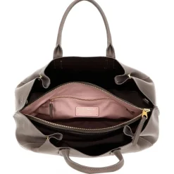 Borsa Donna a Mano COCCINELLE linea Soft Wear in Pelle Warm Taupe - Coffee