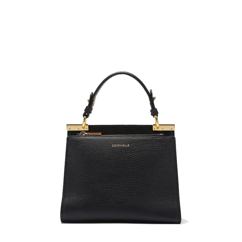 Borsa Donna a Mano COCCINELLE linea Binxie Small in Pelle Nera