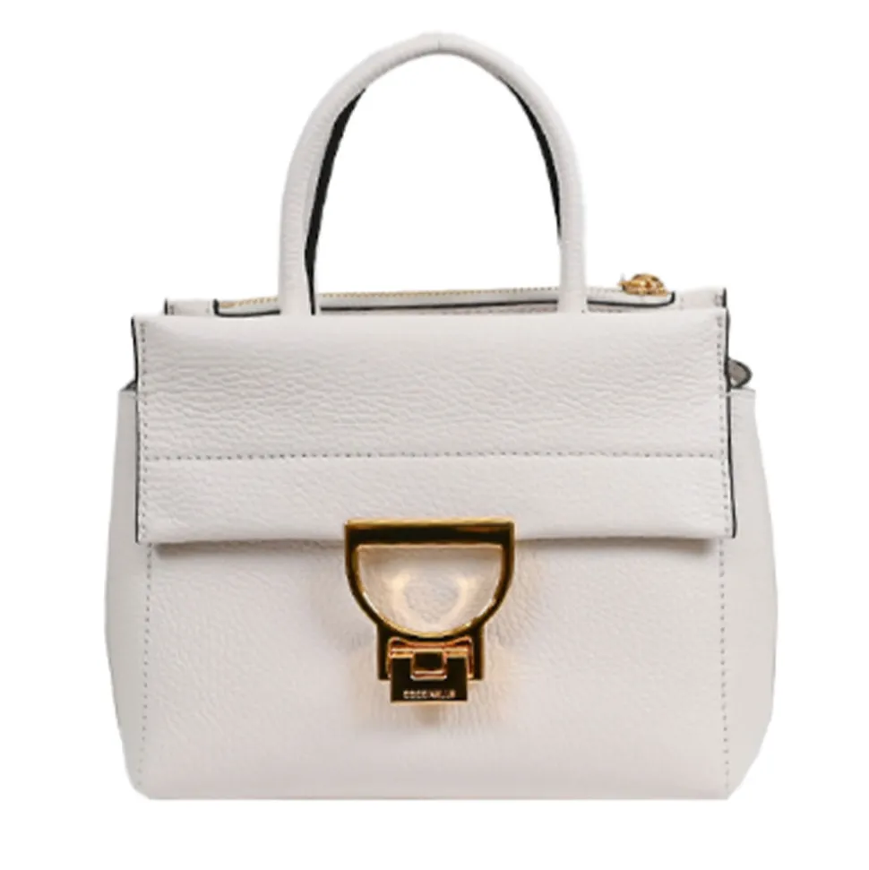 Borsa Donna a Mano COCCINELLE in Pelle linea Arlettis Colore Blanco Misura Piccola