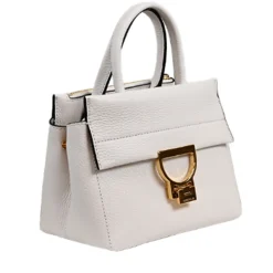 Borsa Donna a Mano COCCINELLE in Pelle linea Arlettis Colore Blanco Misura Piccola