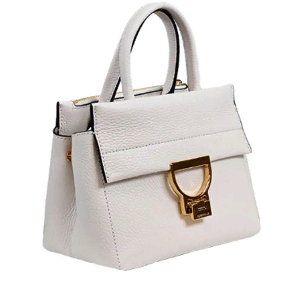 Borsa Donna a Mano COCCINELLE in Pelle linea Arlettis Colore Blanco Misura Piccola