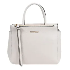 Borsa Donna a Mano COCCINELLE in Pelle linea Arlettis Colore Blanco Misura Piccola