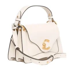 Borsa Donna a Mano COCCINELLE in Pelle linea C-Me Calf Cocker Small Colore Blanco