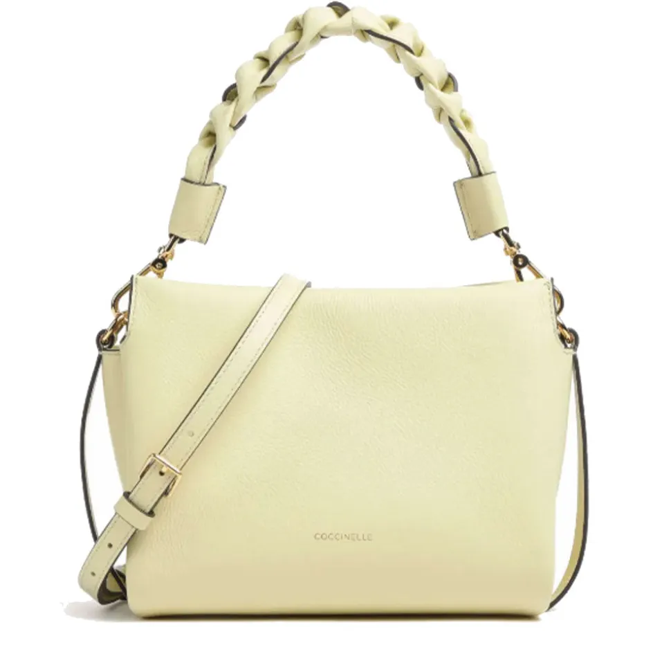 Borsa Donna a Mano COCCINELLE in Pelle Linea Boheme Small colore Lime Wash - Powder Pink