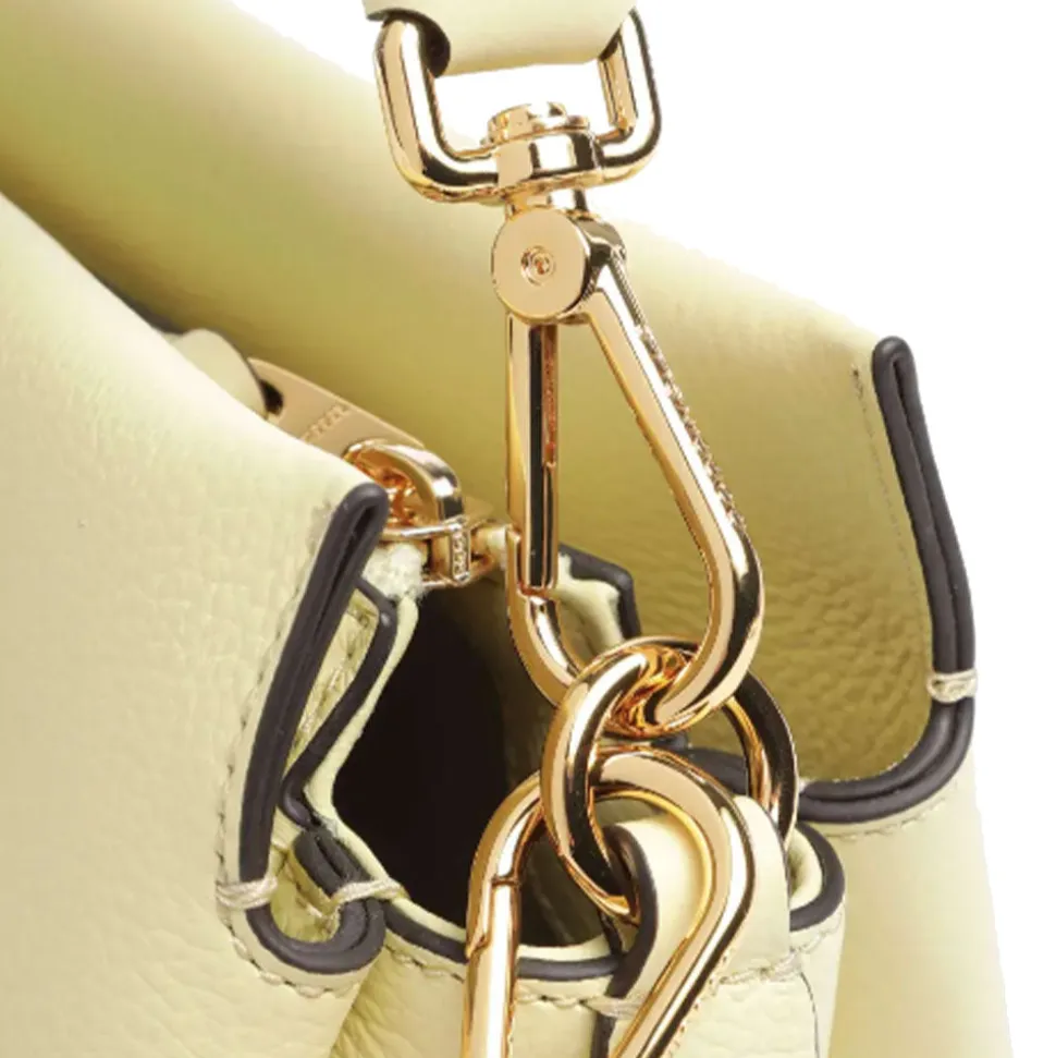 Borsa Donna a Mano COCCINELLE in Pelle Linea Boheme Small colore Lime Wash - Powder Pink