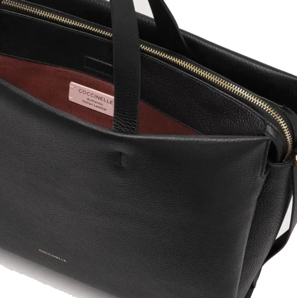 Borsa Donna a Mano COCCINELLE in Pelle linea Boheme Large colore Nero