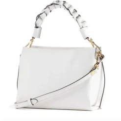 Borsa Donna a Mano COCCINELLE in Pelle Linea Boheme Small colore Brillant White - Celadon Green