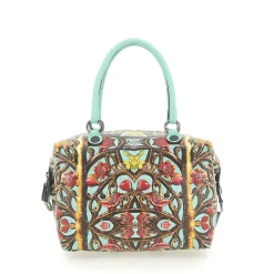 Borsa Donna a Mano con Tracolla GABS G3 PLUS Large in Pelle stampa Inferriata Liberty