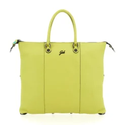 Borsa Donna a Mano con Tracolla GABS G3 PLUS Large in Pelle Martellata Verde Papiro