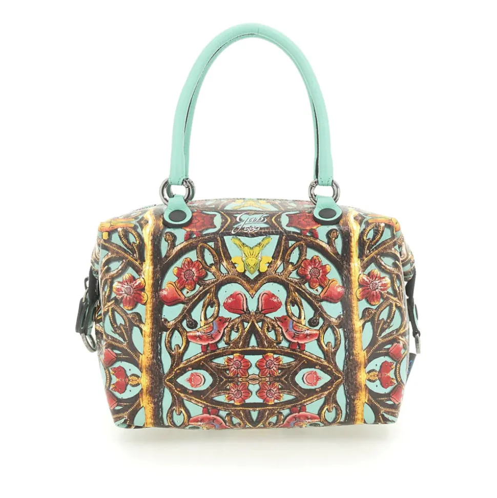 Borsa Donna a Mano con Tracolla GABS G3 PLUS Medium in Pelle stampa Inferriata Liberty