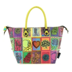 Borsa Donna a Mano con Tracolla GABS G3 PLUS Medium in Pelle stampa Tarocchi
