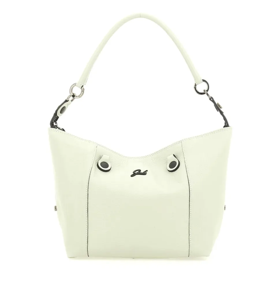 Borsa Donna a Mano con Tracolla GABS G3 PLUS Medium in Pelle Martellata Verde Colonia
