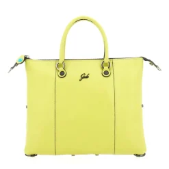 Borsa Donna a Mano con Tracolla GABS G3 PLUS Medium in Pelle Martellata Verde Papiro