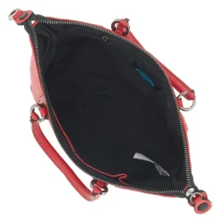 Borsa Donna a Mano con Tracolla GABS G3 PLUS Medium in Pelle Martellata Rosso Fuoco