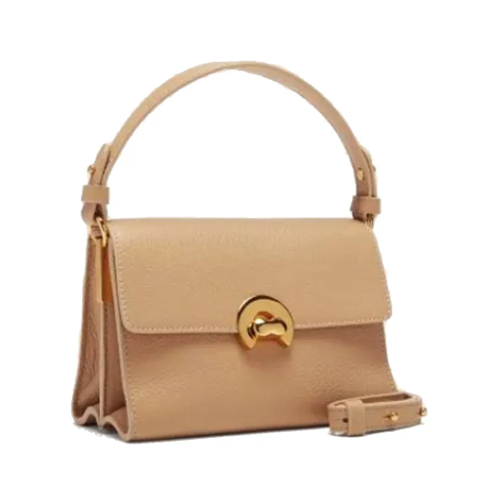 Borsa Donna a Mano con Tracolla COCCINELLE in Pelle linea Binxie Small colore Fresh Beige