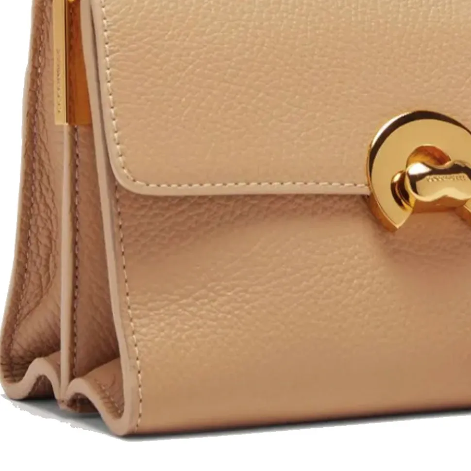 Borsa Donna a Mano con Tracolla COCCINELLE in Pelle linea Binxie Small colore Fresh Beige