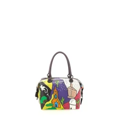 Borsa Donna a Mano con Tracolla GABS G3 PLUS Trip in Pelle stampa Messico Large