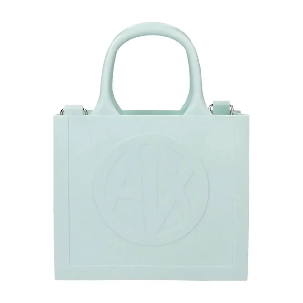 Borsa Donna a Mano con Tracolla ARMANI EXCHANGE Colore Acqua Misura Piccola