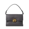 Borsa Donna a Mano con Tracolla COCCINELLE in Pelle linea Binxie Small colore Ardesia