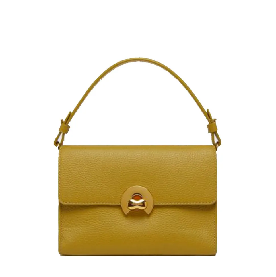 Borsa Donna a Mano con Tracolla COCCINELLE in Pelle linea Binxie Small colore Citronella