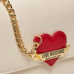 Borsa Donna a Mano LOVE MOSCHINO linea Made With Love Avorio