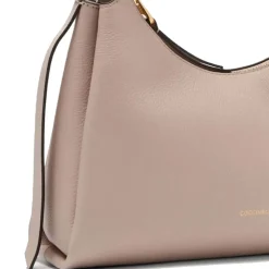 Borsa Donna a Spalla COCCINELLE in Pelle linea Boheme Small colore Rosette - Warm Taupe