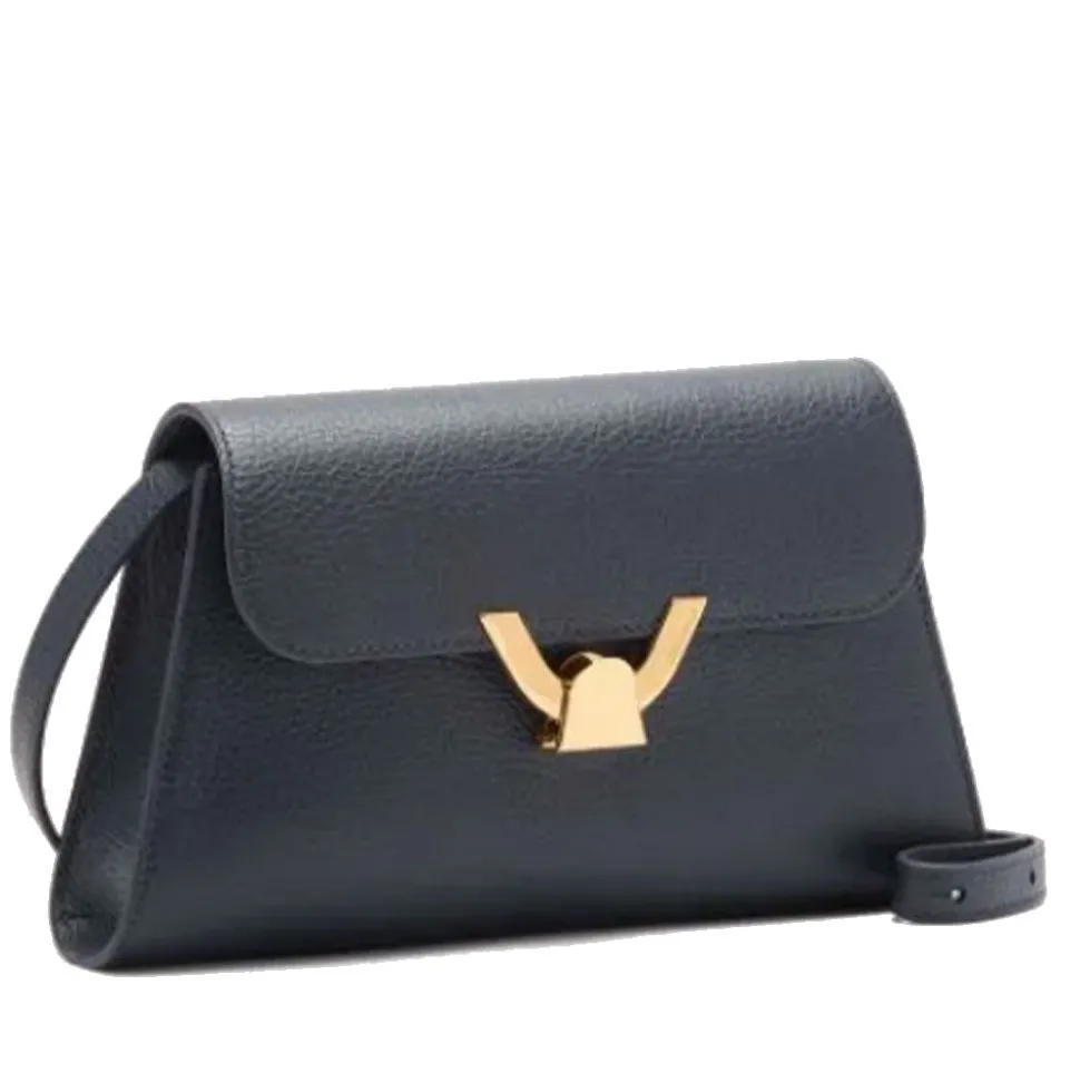 Borsa Donna a Spalla COCCINELLE in Pelle Midnight Blue linea Dew Small
