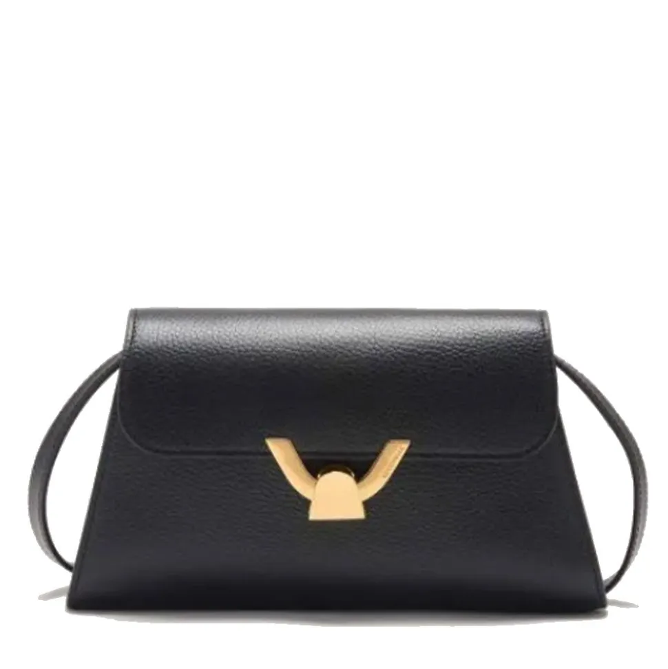 Borsa Donna a Spalla COCCINELLE in Pelle Nera linea Dew Small