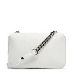Borsa Donna a Spalla LOVE MOSCHINO Bianca con Logo Lettering Sfumato