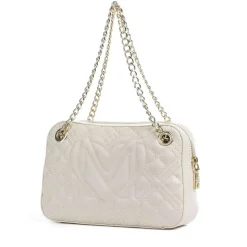 Borsa Donna a Spalla LOVE MOSCHINO linea Lettering Logo Avorio