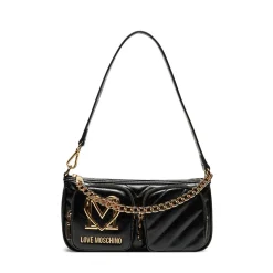 Borsa Donna a Spalla LOVE MOSCHINO linea City Pockets colore Nero