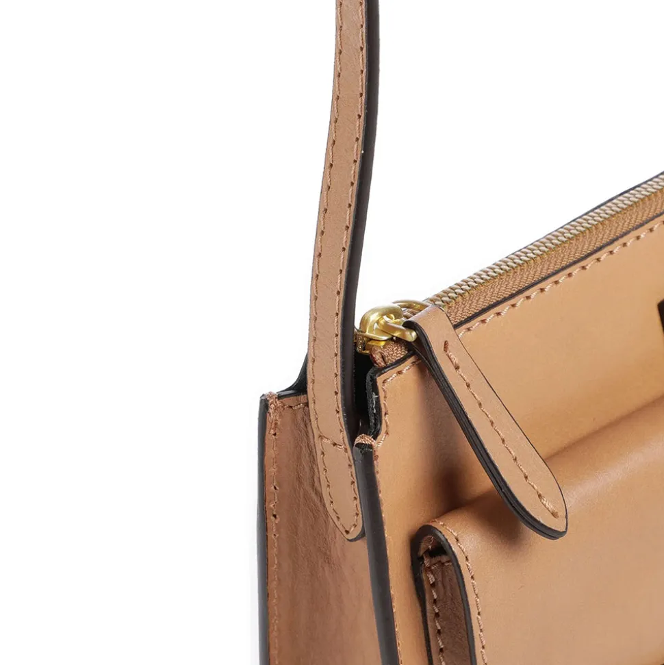 Borsa Donna a Spalla THE BRIDGE linea Lucrezia in Pelle color Marzapane
