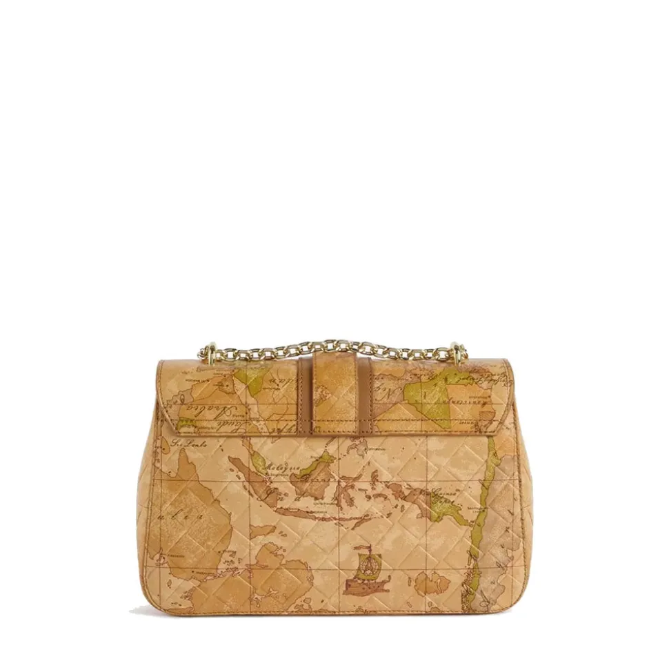 Borsa Donna a Tracolla 1A Classe Alviero Martini linea Lagoon Bag in Pelle stampa Geo Classic LC04