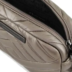 Borsa Donna a Tracolla Chiusa con Zip ARMANI EXCHANGE Colore Gun Metal
