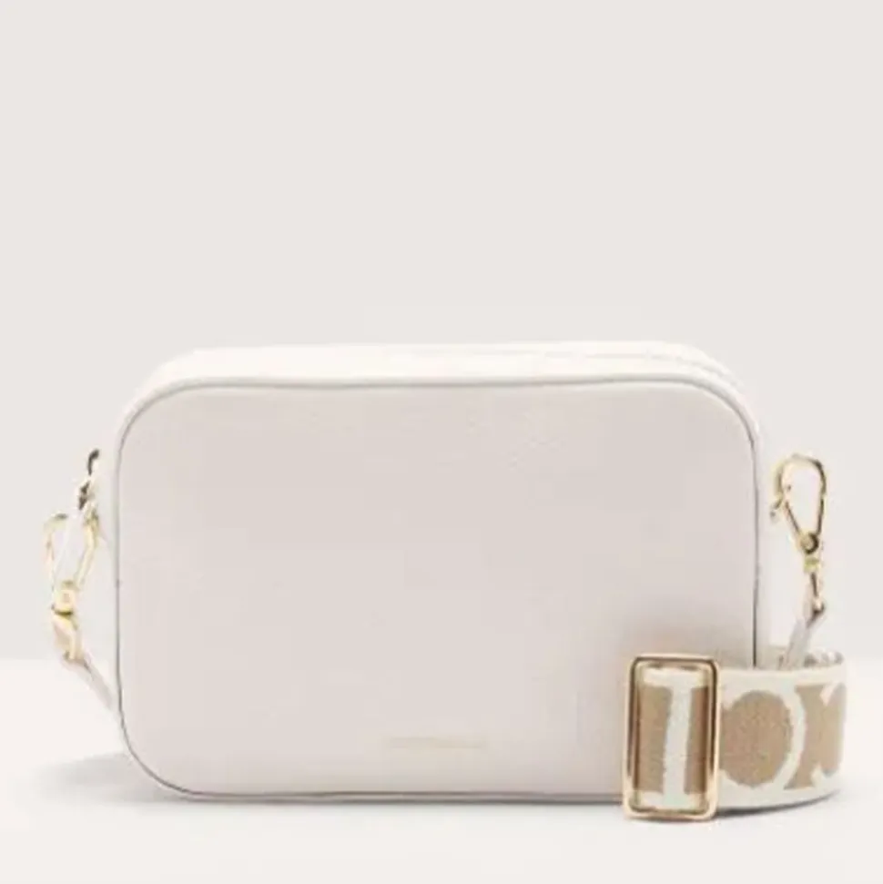 Borsa Donna a Tracolla COCCINELLE Linea Tebe Colore Blanco - E5MN555I101