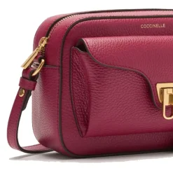 Borsa Donna a Tracolla COCCINELLE in Pelle Sangria linea Beat Soft Misura Media