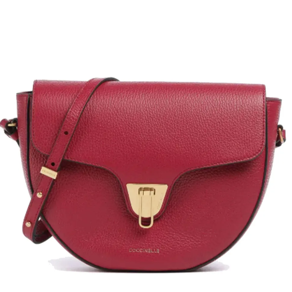 Borsa Donna a Tracolla COCCINELLE in Pelle linea Beat Soft Medium colore Sangria