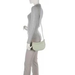 Borsa Donna a Tracolla COCCINELLE in Pelle Celadon Green Linea Whisper
