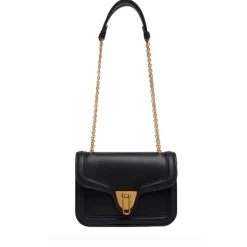 Borsa Donna a Tracolla COCCINELLE in Pelle Liscia Linea Marvin Twist colore Nero