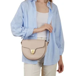 Borsa Donna a Tracolla COCCINELLE in Pelle linea Beat Soft Medium colore Rosette