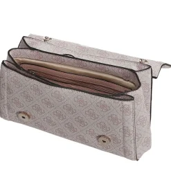 Borsa Donna a Tracolla GUESS Chiusa con Pattina Linea Noelle colore Orchid Logo