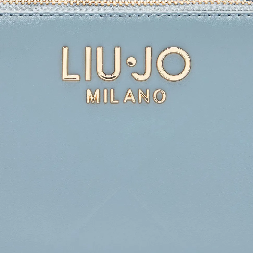 Borsa Donna a Tracolla LIU JO Better con Motivo a Rombi Blue Denim