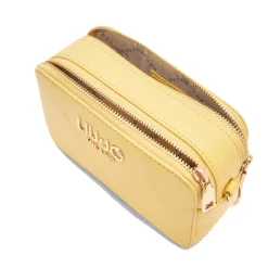 Borsa Donna a Tracolla LIU JO Better con Motivo a Rombi Giallo Crema