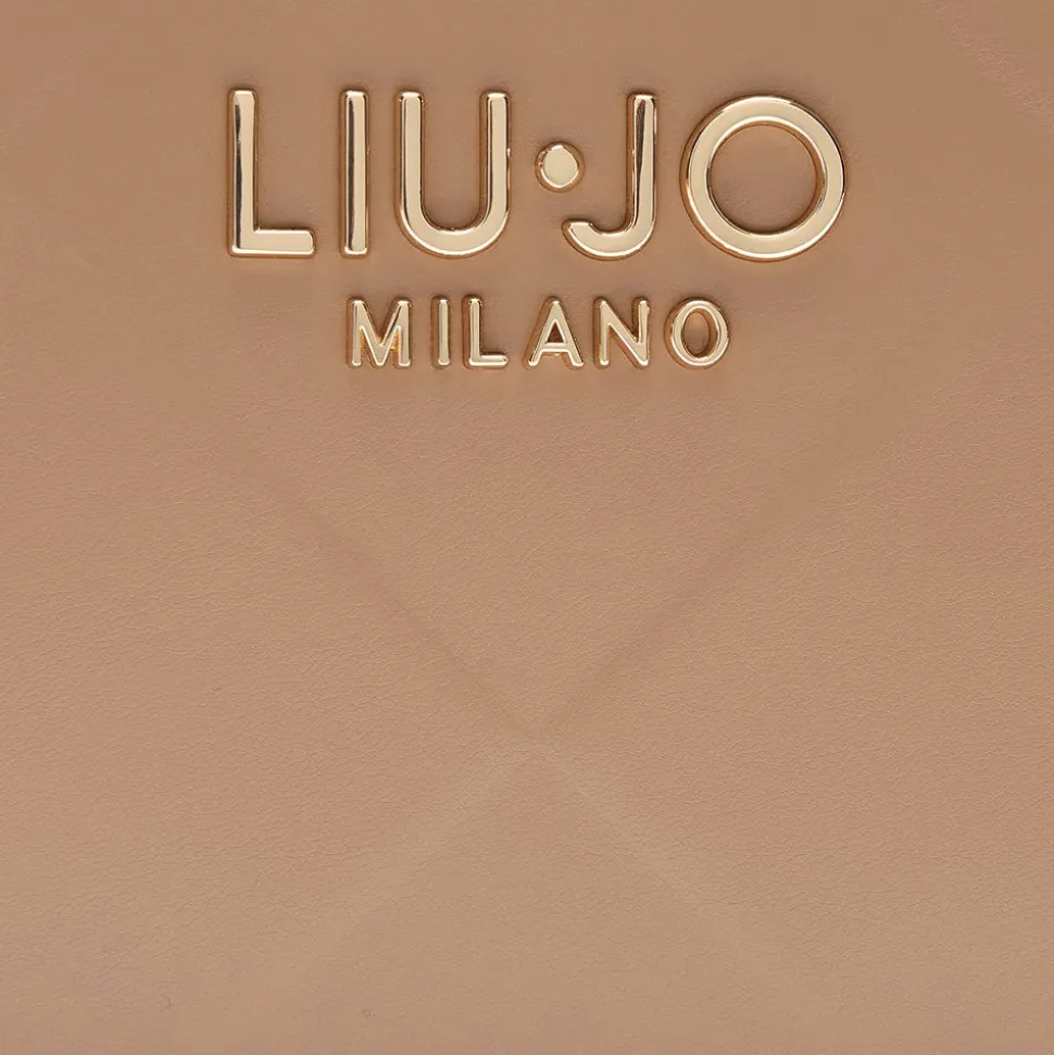 Borsa Donna a Tracolla LIU JO Better con Motivo a Rombi color Cammello