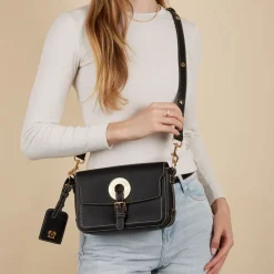 Borsa Donna a Tracolla LOVE MOSCHINO linea Logo Eyelet Nera